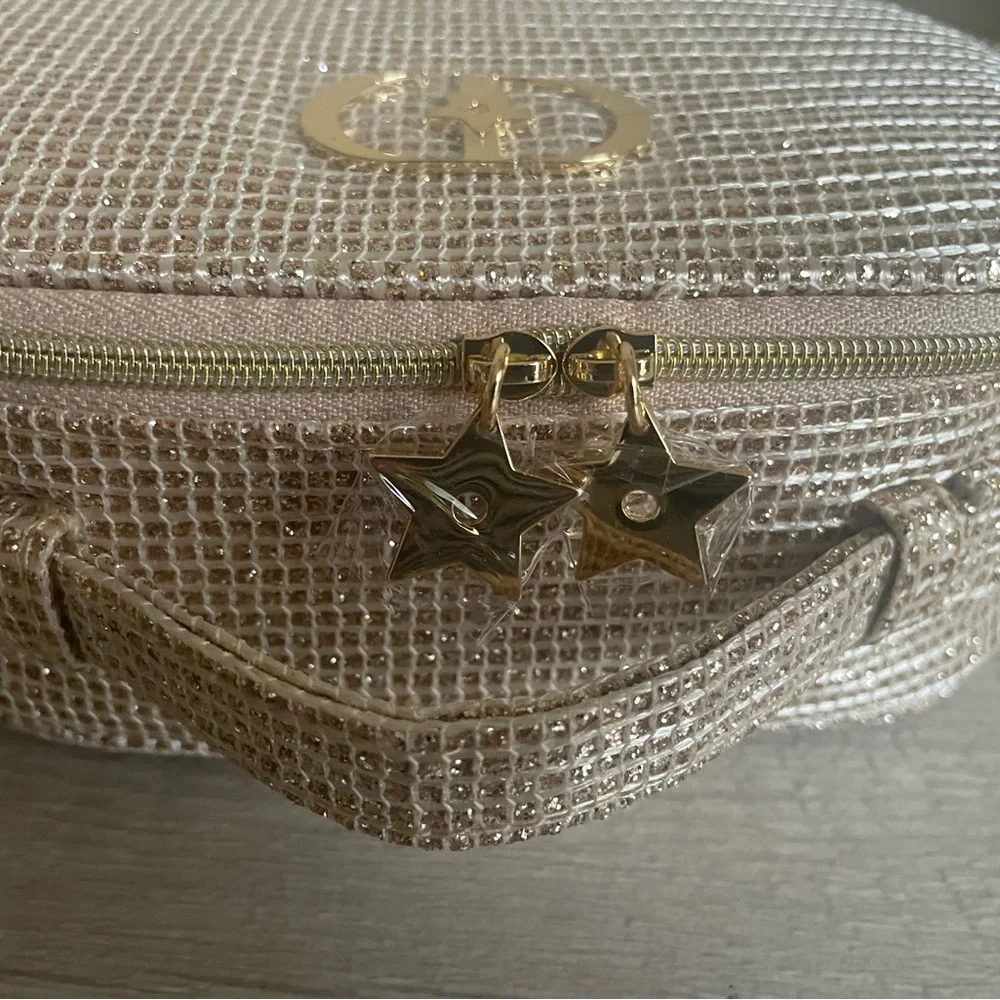 Authentic Dior Gold Woven Cosmetic Case. New. Comes With Box. - Picture 8 of 10